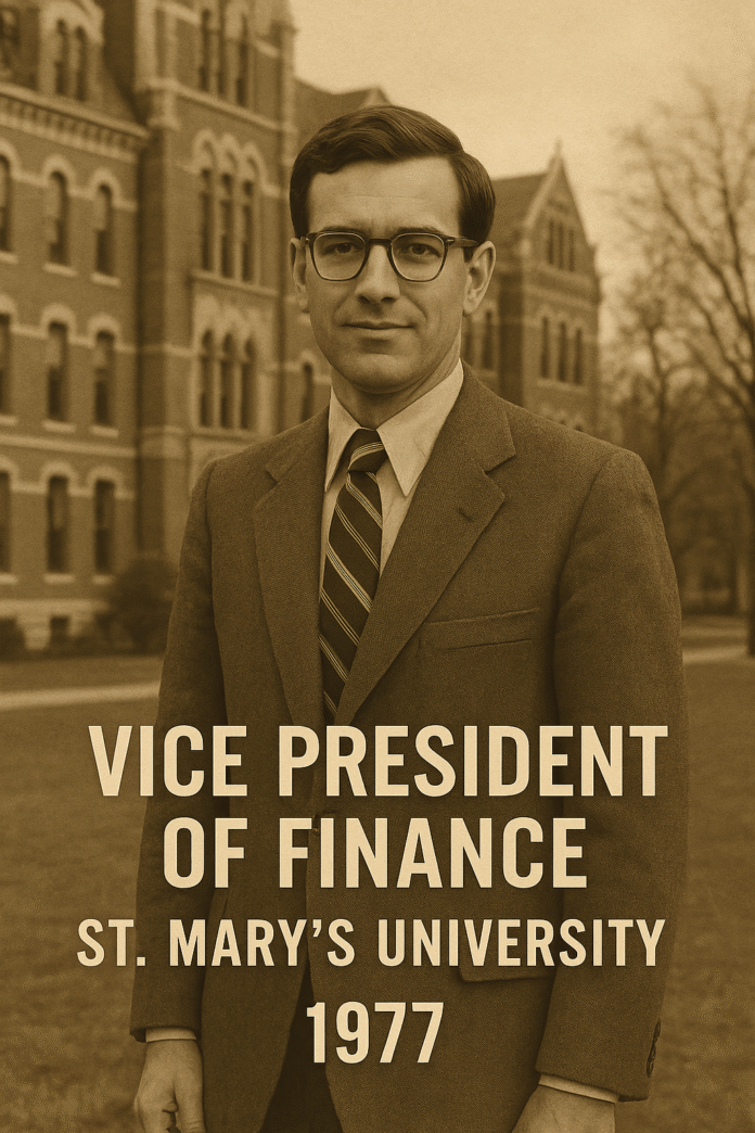 vice president of finance st. mary's university 1977
