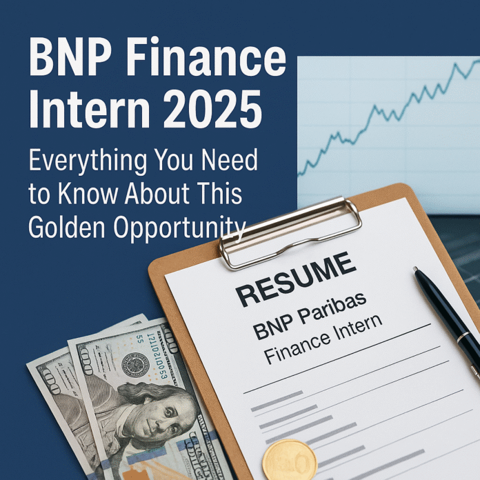 bnp finance intern 2025