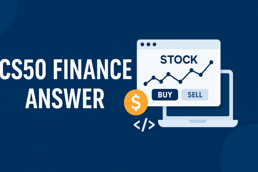 cs50 finance answer